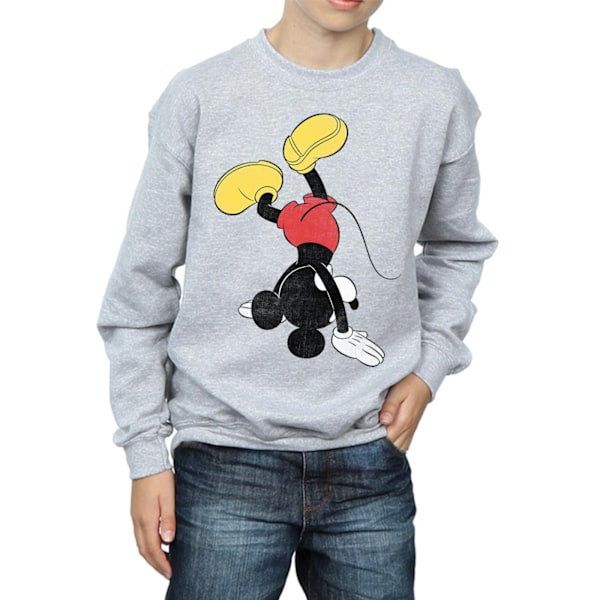 Disney Boys Mickey Mouse Upside Down Sweatshirt 12-13 år Spo Sports Grey 12-13 Years