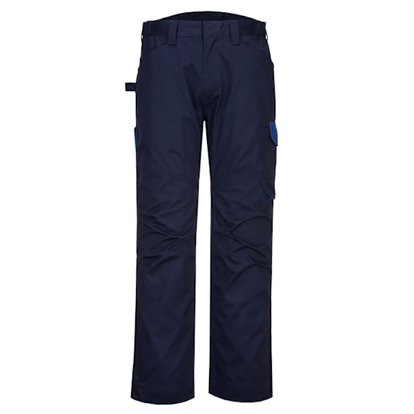 Portwest Herr PW2 Arbetsbyxor 41R Marinblå/Kunglig Blå Navy Blue/Royal Blue 41R
