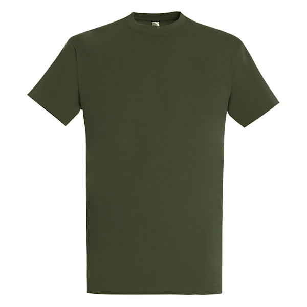 SOLS Imperial Herr T-shirt Kort Ärm Tungvikt 3XL Army Army 3XL