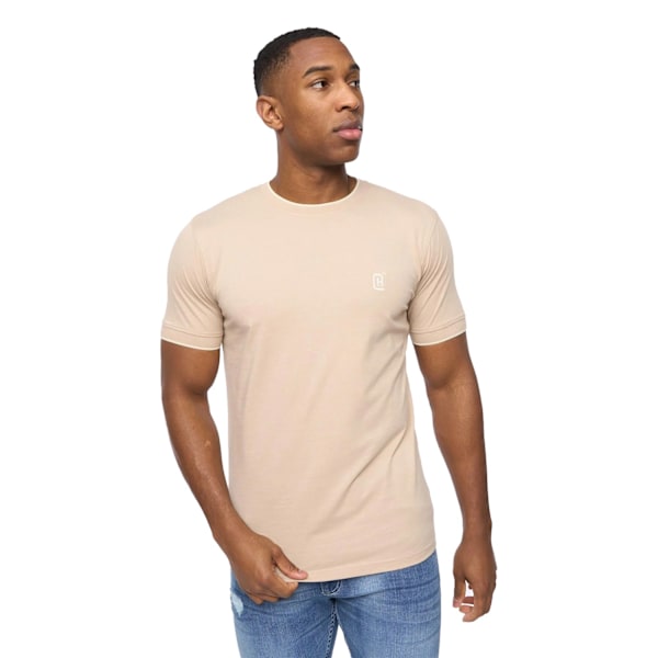 Crosshatch Einstip T-shirt för män S Stone Marl Stone Marl S