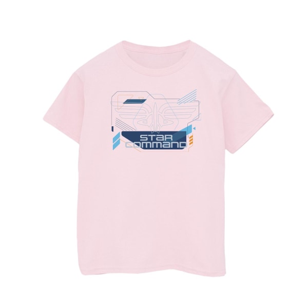 Disney Girls Lightyear Star Command Icons T-shirt i bomull 7-8 Ye Baby Pink 7-8 Years