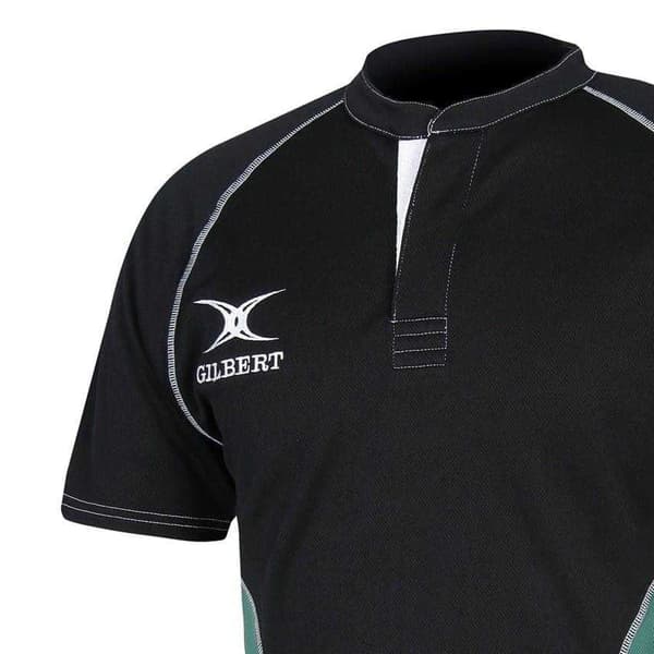 Gilbert Barn/Kids Kontrastpanel Normal Raglan Tröja 7-8 Black/Green 7-8 Years