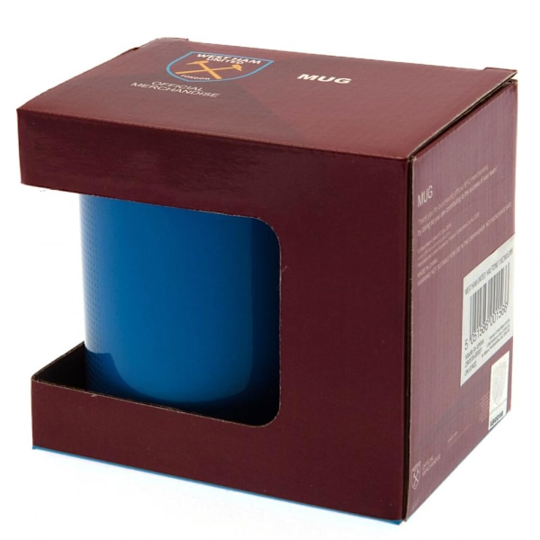 West Ham United FC Stor Crest Mugg En Storlek Claret Claret One Size