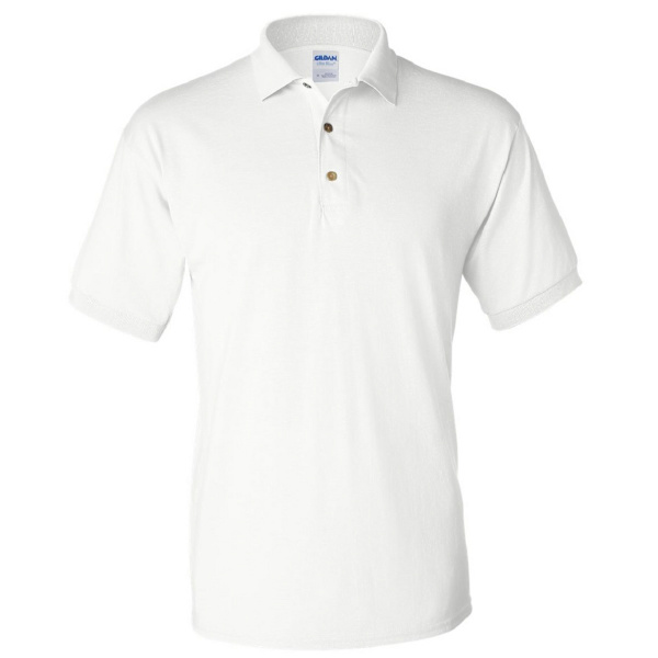 Gildan Adult DryBlend Jersey Kortärmad Polotröja S Vit White S