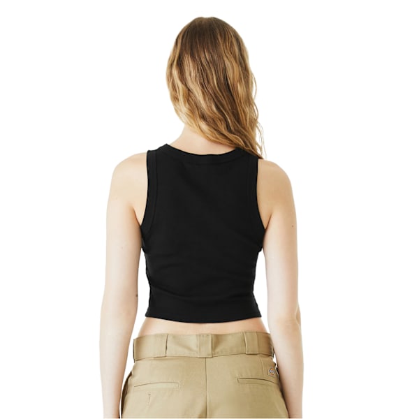 Bella + Canvas Dam/Kvinnors Micro-Rib Racer Tank Top XS Solid Solid Black XS