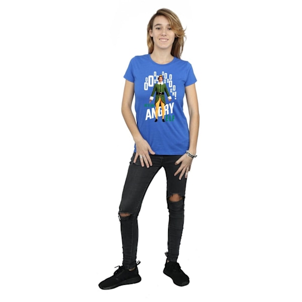 Elf Dam/Dam Angry Elf Bomull T-shirt M Royal Blue Royal Blue M