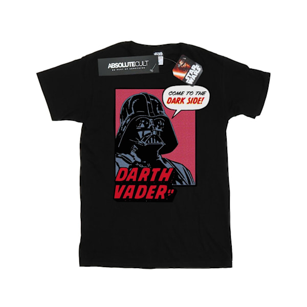 Star Wars Girls Come to The Dark Side Bomull T-shirt 5-6 år Black 5-6 Years