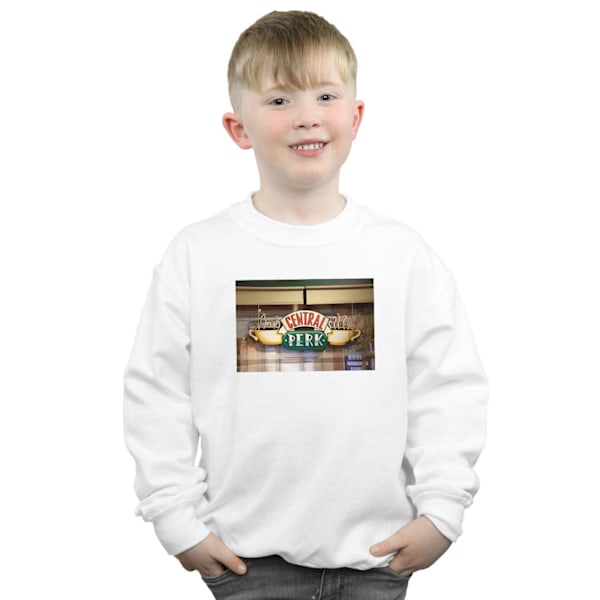 Friends Boys Central Perk Foto Sweatshirt 5-6 År Vit White 5-6 Years