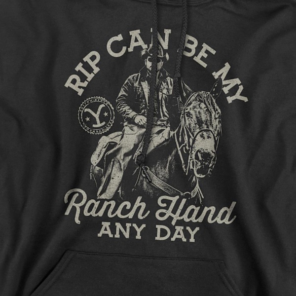 Yellowstone Herr Rip Can Be My Ranch Hand Hoodie M Svart Black M