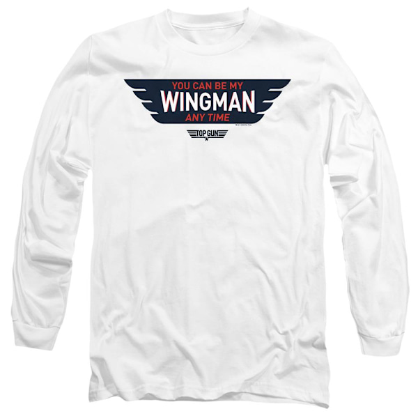 Top Gun Unisex Vuxen Wingman Anytime T-Shirt L Vit White L