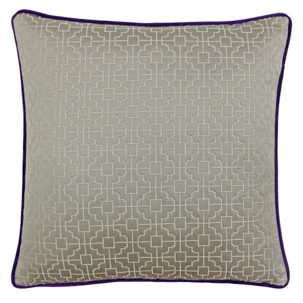 Riva Paoletti Belsize Kuddfodral 45x45cm Taupe/Lila Taupe/Purple 45x45cm