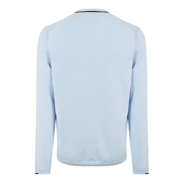 Boss Herrtröja med broderad logotyp och rund hals M Blå Blue M