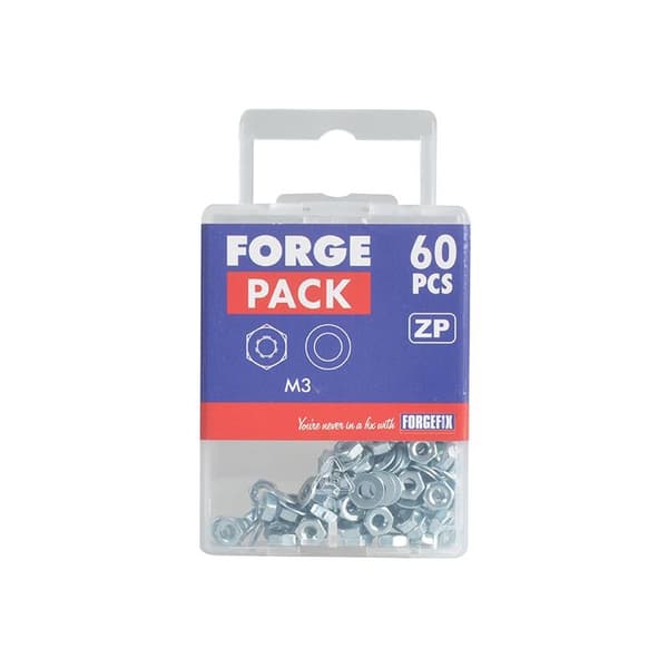 Forgefix Sexkantmuttrar & Brickor, Zp, Forgepack M3 ForgePack 6 Multi Colour M3 ForgePack 60