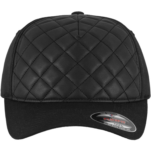 Flexfit By Yupoong Unisex Adults Diamond Quilted Cap Youth Blac Black Youth
