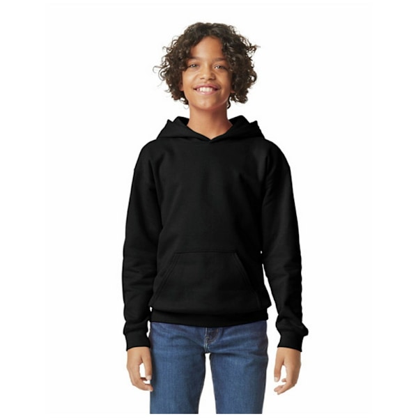 Gildan Barn/Kids Fleece Mellanvikt Huvtröja XS Svart Black XS