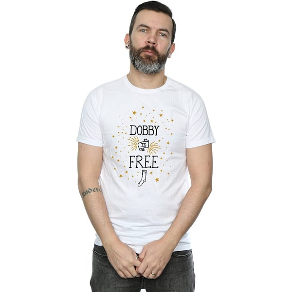 Harry Potter Herr Dobby Är Bomull T-shirt M Vit White M