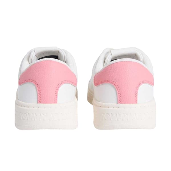 Tommy Jeans Dam Script Lädersneakers 7 UK Ecru/Rosa Ecru/Pink 7 UK