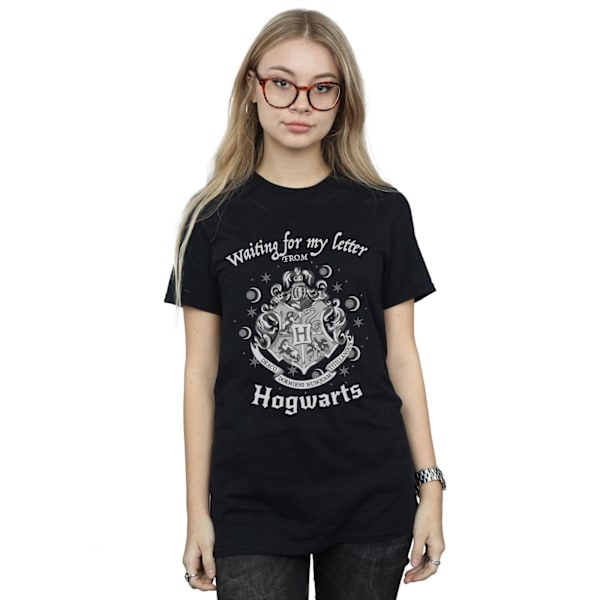 Harry Potter Dam/Damer Väntar På Mitt Brev Hogwarts Cotto Black M