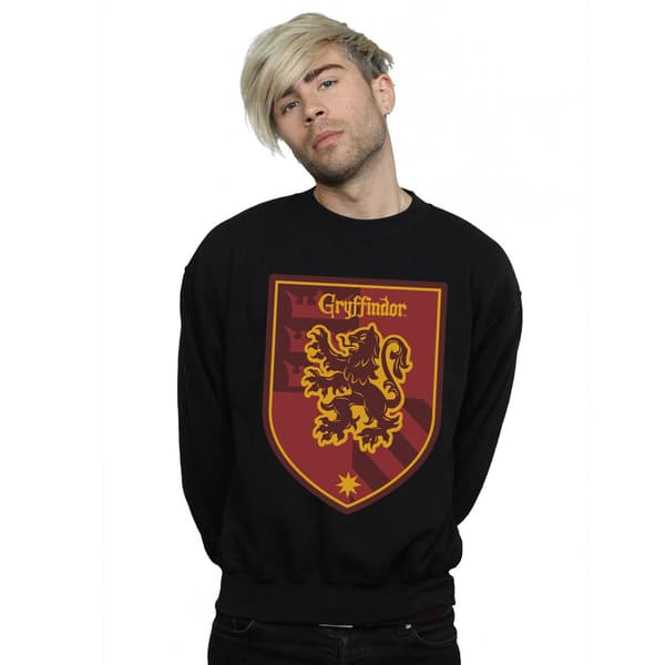 Harry Potter Herr Gryffindor Crest Flat Sweatshirt S Svart Black S