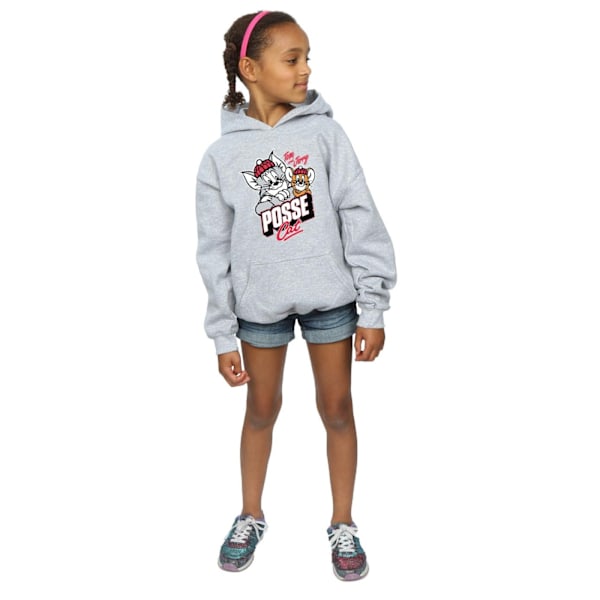 Tom And Jerry Girls Posse Cat Hoodie 5-6 år Sports Grey Sports Grey 5-6 Years