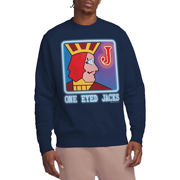 Twin Peaks Unisex Vuxen One Eyed Jacks Sweatshirt XXL Marinblå Navy XXL