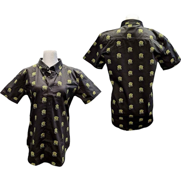 Queen Unisex Vuxen All-Over Print Skjorta L Svart Black L