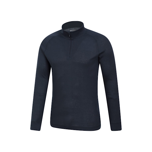 Mountain Warehouse Herr Talus Zip Neck Långärmad Termisk Topp Navy XS