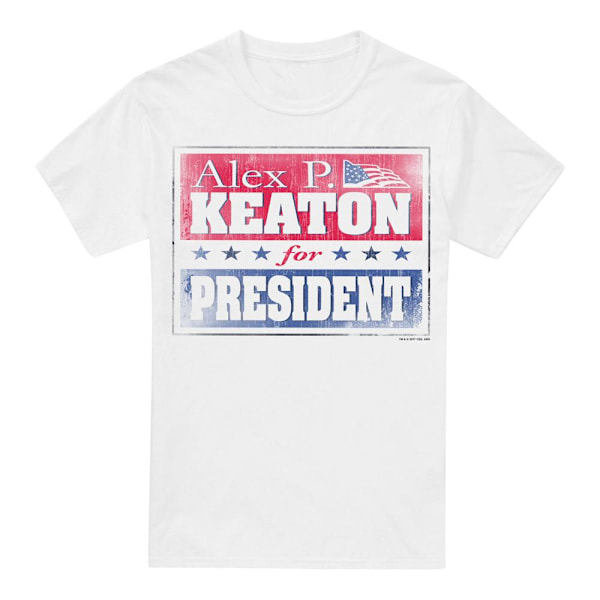 Family Ties Herr Alex for President T-Shirt L Vit White L