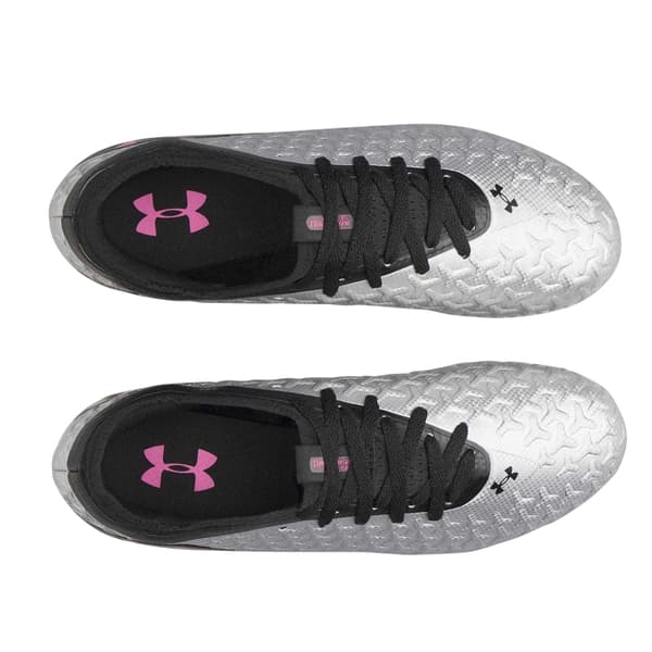 Under Armour Dam Magnetico Fotbollsskor för Fast Underlag Silver/Black 3 UK