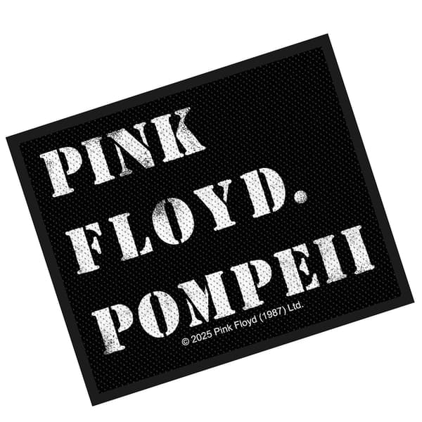 Pink Floyd Logo Stencil Patch One Size Svart/Vit Black/White One Size