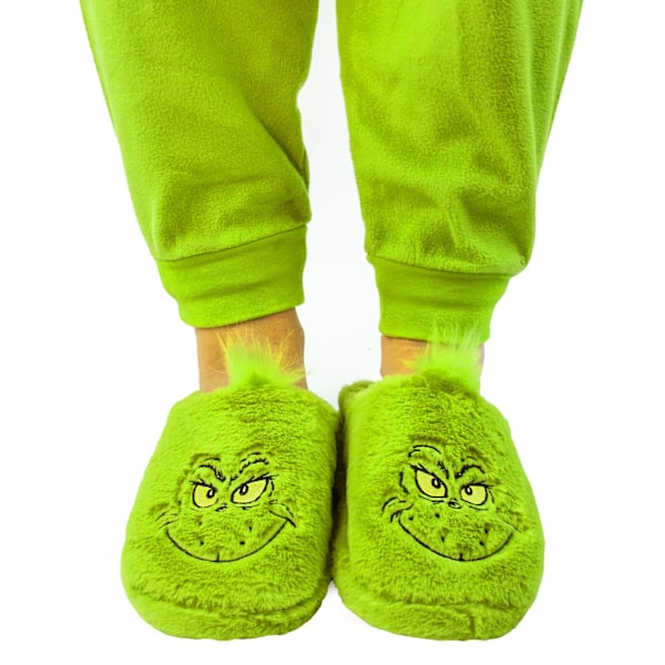 The Grinch Unisex Vuxna Tofflor 7 UK-8 UK Grön/Svart Green/Black 7 UK-8 UK