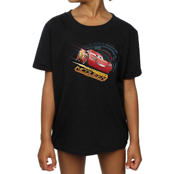Cars Girls Lightning McQueen Bomull T-shirt 5-6 år Svart Black 5-6 Years