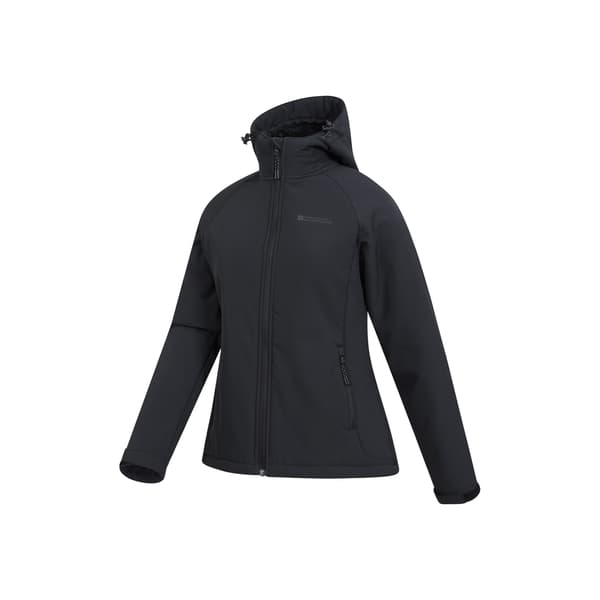 Mountain Warehouse Arctic Vattenavvisande Dunjacka med Fuskpälsfoder för Dam Jet Black 14 UK