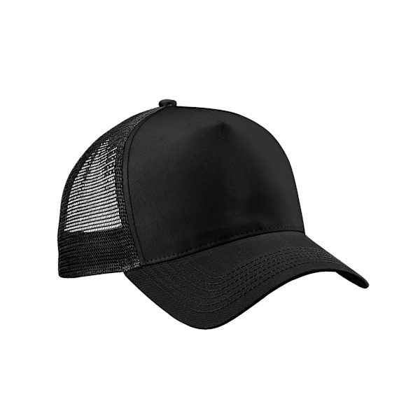 Beechfield Unisex Vuxen Snapback Trucker Cap One Size Svart/Svart Black/Black One Size