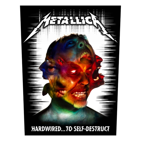 Metallica Hardwired To Self Destruct Patch One Size Svart/Vit Black/White/Orange One Size