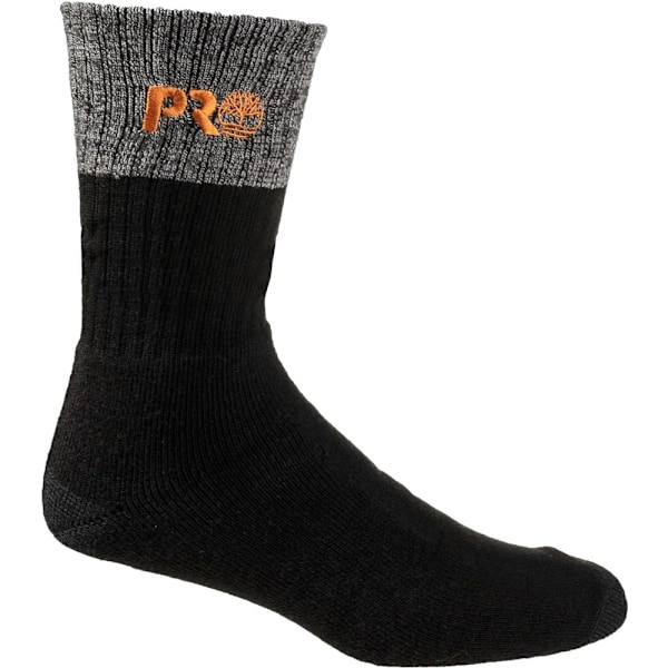 Timberland Pro Mens Colour Block Cushioned Boot Socks (2-pack) Black L