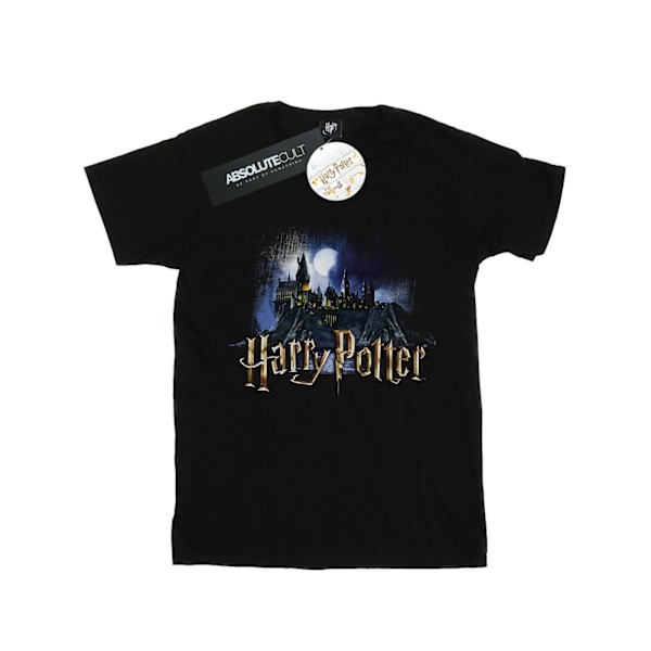 Harry Potter Pojkar Hogwarts Castle T-Shirt 7-8 År Svart Black 7-8 Years