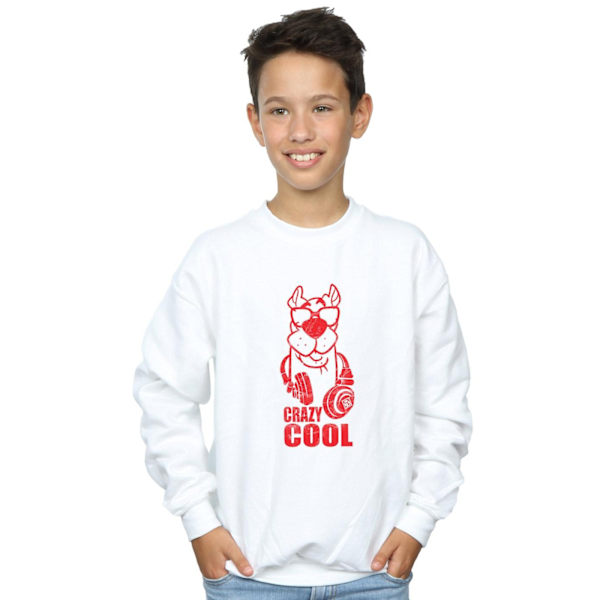 Scooby Doo Boys Crazy Cool Sweatshirt 5-6 år Vit White 5-6 Years