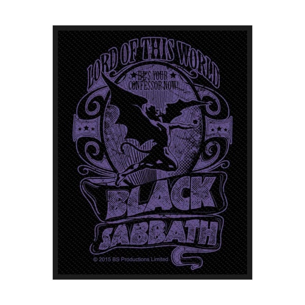 Black Sabbath Lord Of This World Standard Patch One Size Svart/ Black/Purple One Size