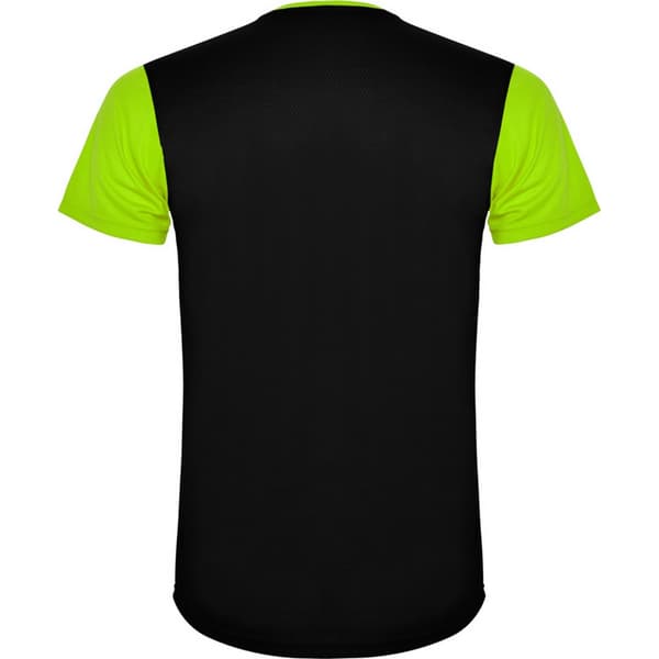 Roly Barn/Kids Detroit Sport T-shirt 4 år Lime/Solid Svart Lime/Solid Black 4 Years