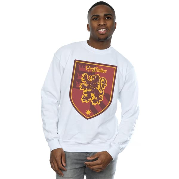 Harry Potter Herr Gryffindor Crest Flat Sweatshirt L Vit White L