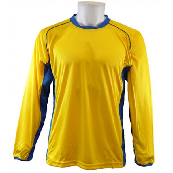 Carta Sport Unisex Adult London Panel Jersey Football Shirt XXS Yellow/Royal Blue XXS