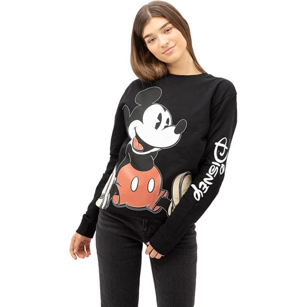 Disney Mickey Mouse Sitttröja för dam/dam L Svart/Wh Black/White/Red L