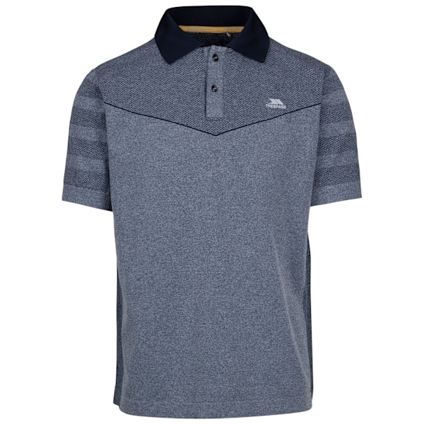 Trespass Mens Nab TP75 Active Polo Shirt S Navy Marl Navy Marl S