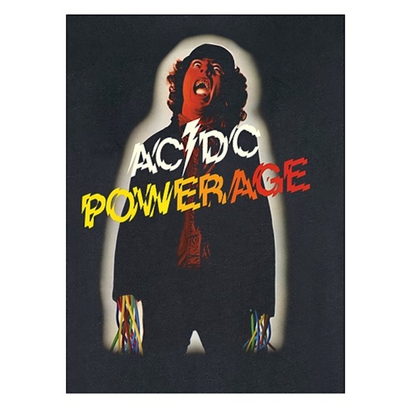 Amplified Herr Powerage Album Omslag AC/DC Ärmlös Tank Top X Charcoal XS
