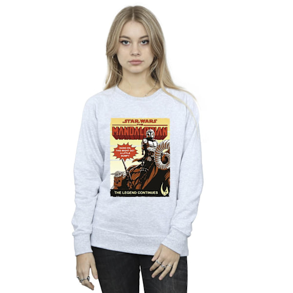 Star Wars The Mandalorian Dam/Damer Bumpy Ride Sweatshirt S Sports Grey S