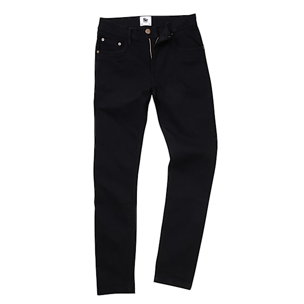 AWDis So Denim Herr Max Slim Fit Jeans 34/L Svart Black 34/L