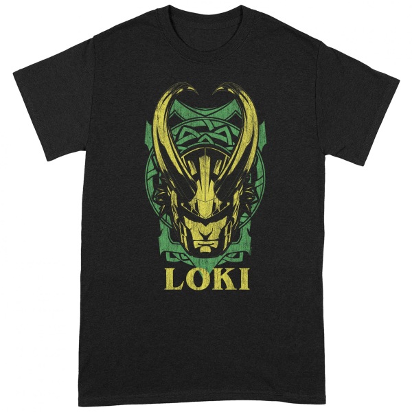 Loki Unisex Vuxenmärke T-shirt M Svart/Gul/Grön Black/Yellow/Green M