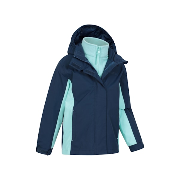 Mountain Warehouse Barn/Kids Lightning 3-i-1 Vattentät Jacka Blue 7-8 Years