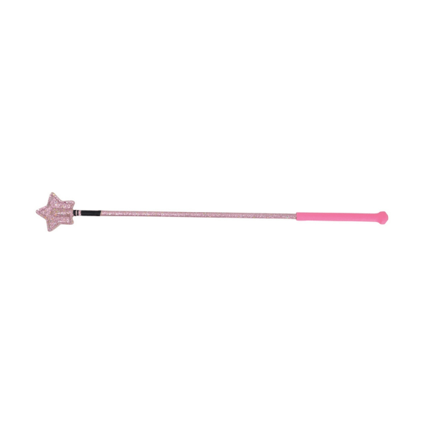 HySCHOOL Ridstjärnepiska 65cm Rosa Glitter Pink Glitter 65cm